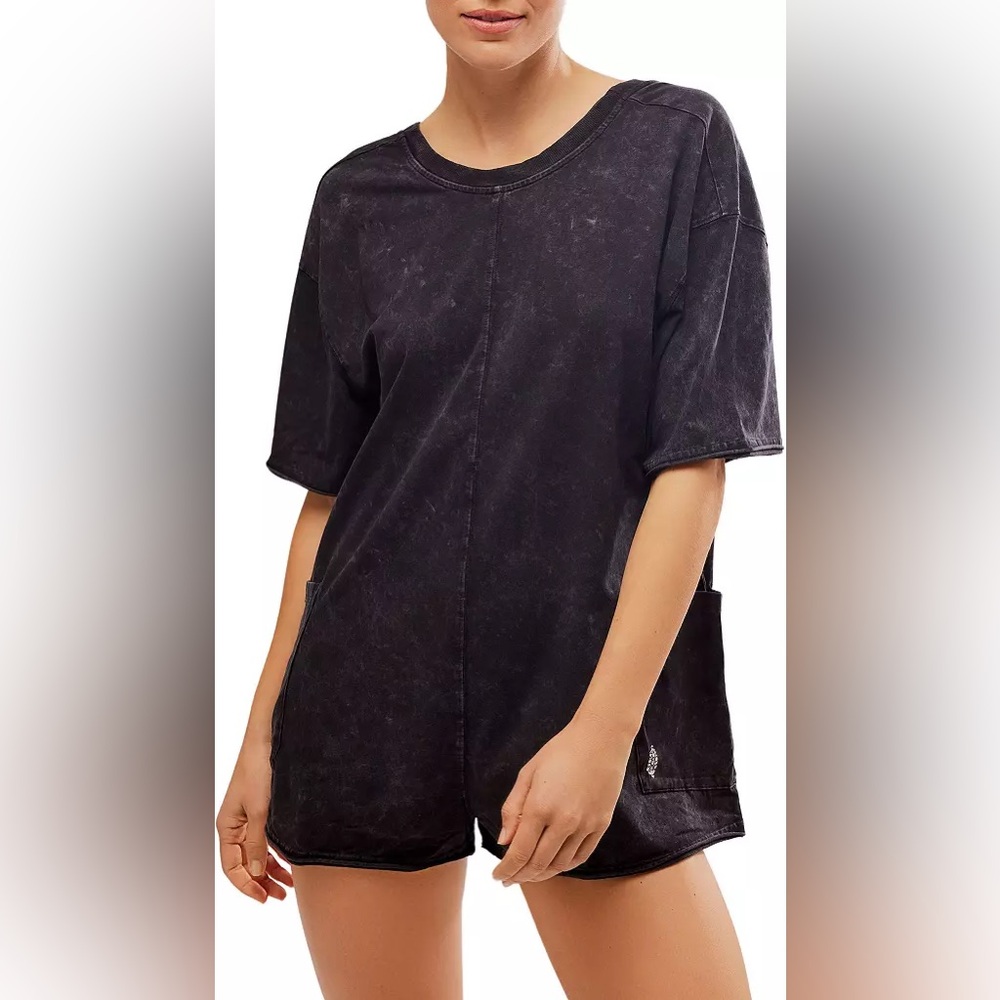 Free People Movement Hotshot Tee Romper NWOT